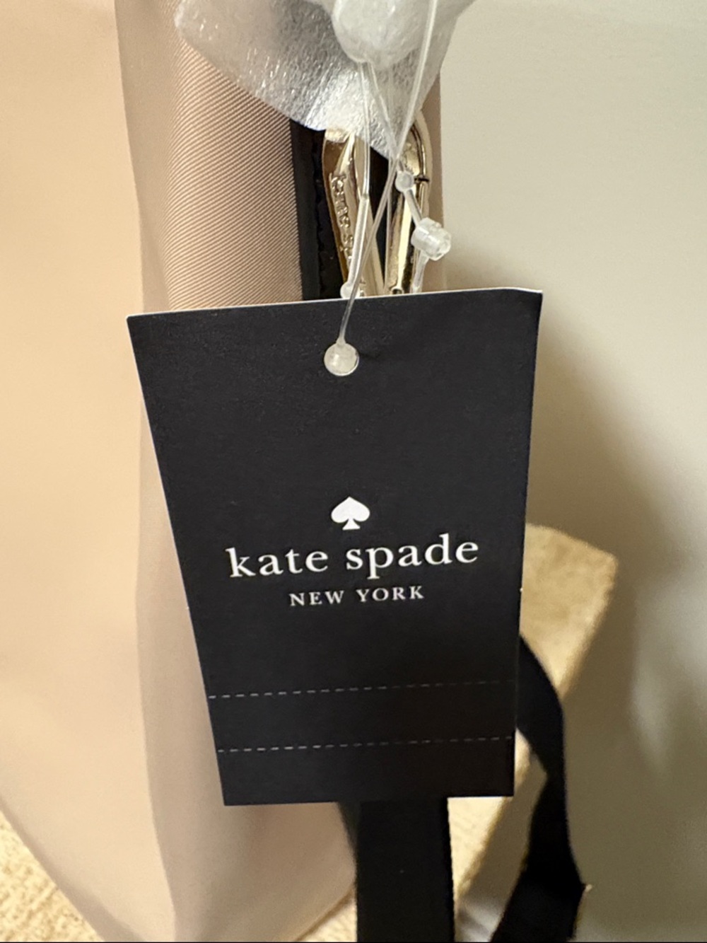 kate spade Beige and Black Crossbody Bucket Bag - Picture 4 of 5